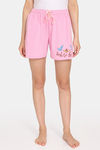 Rosaline Joy Sticks Knit Cotton Shorts (Pack of 2) - Purple Pink — thumbnail 2